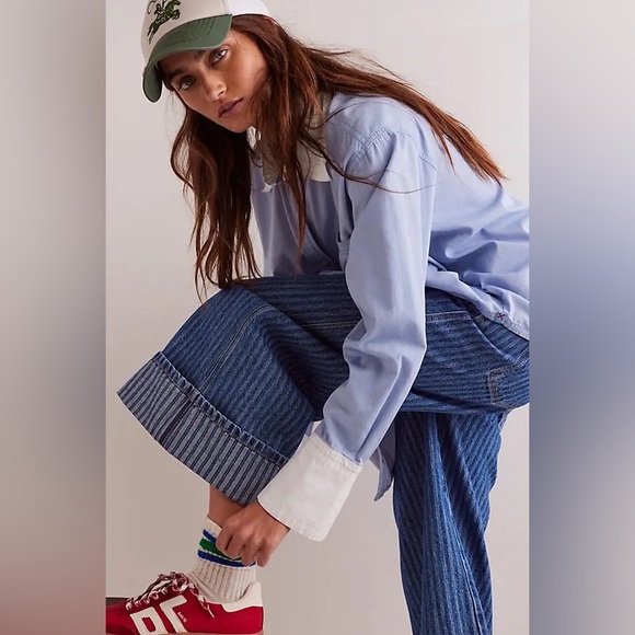 NWT We The Free Brett’s Cropped Wide-Leg Jeans ~Bittersweet Blue~ - Picture 4 of 4